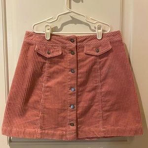 Pink Corduroy Skirt from H&M